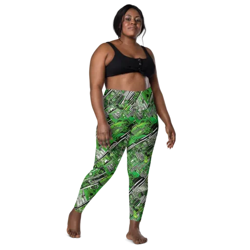 Greenline Grid on a Leggings with Pockets
