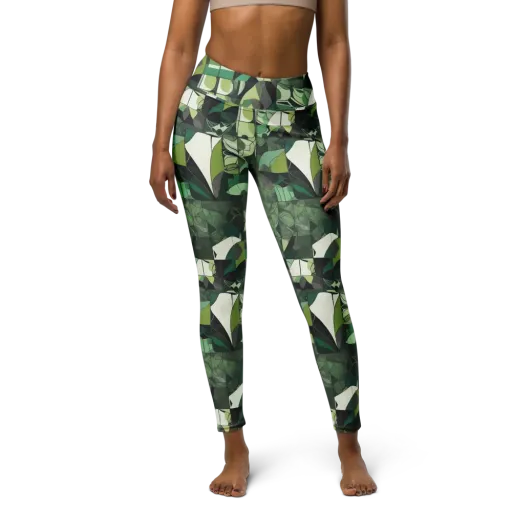 Greenhouse Geometry on a Yoga Leggings