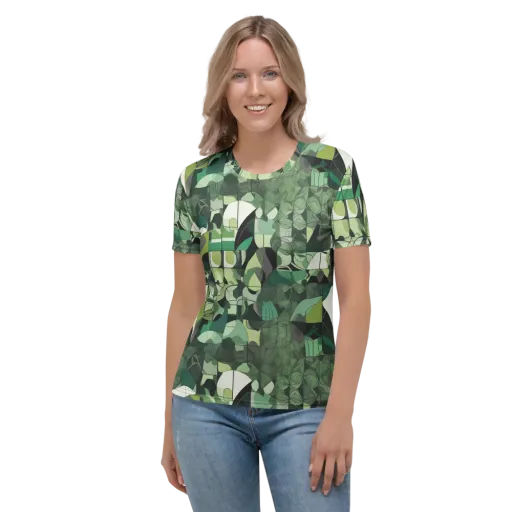 Greenhouse Geometry on a Women's Crew Neck T-Shirt