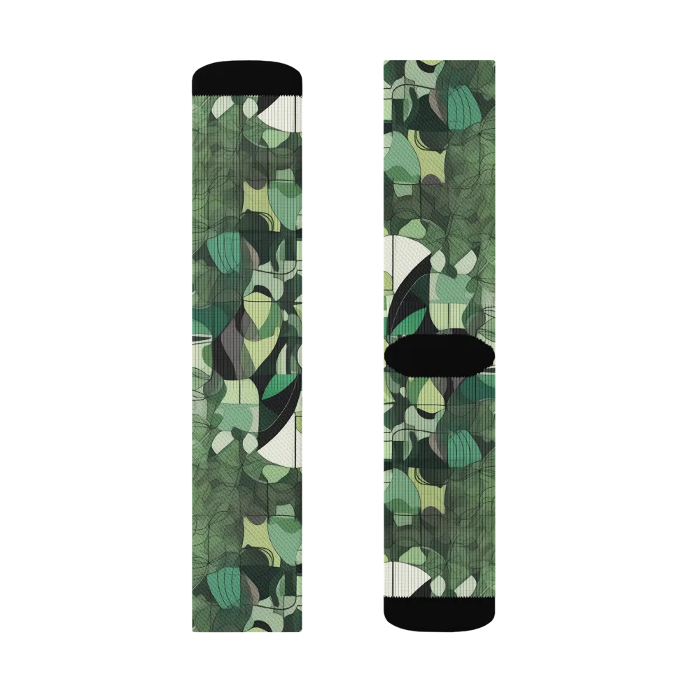 Greenhouse Geometry on Socks — Right Sock