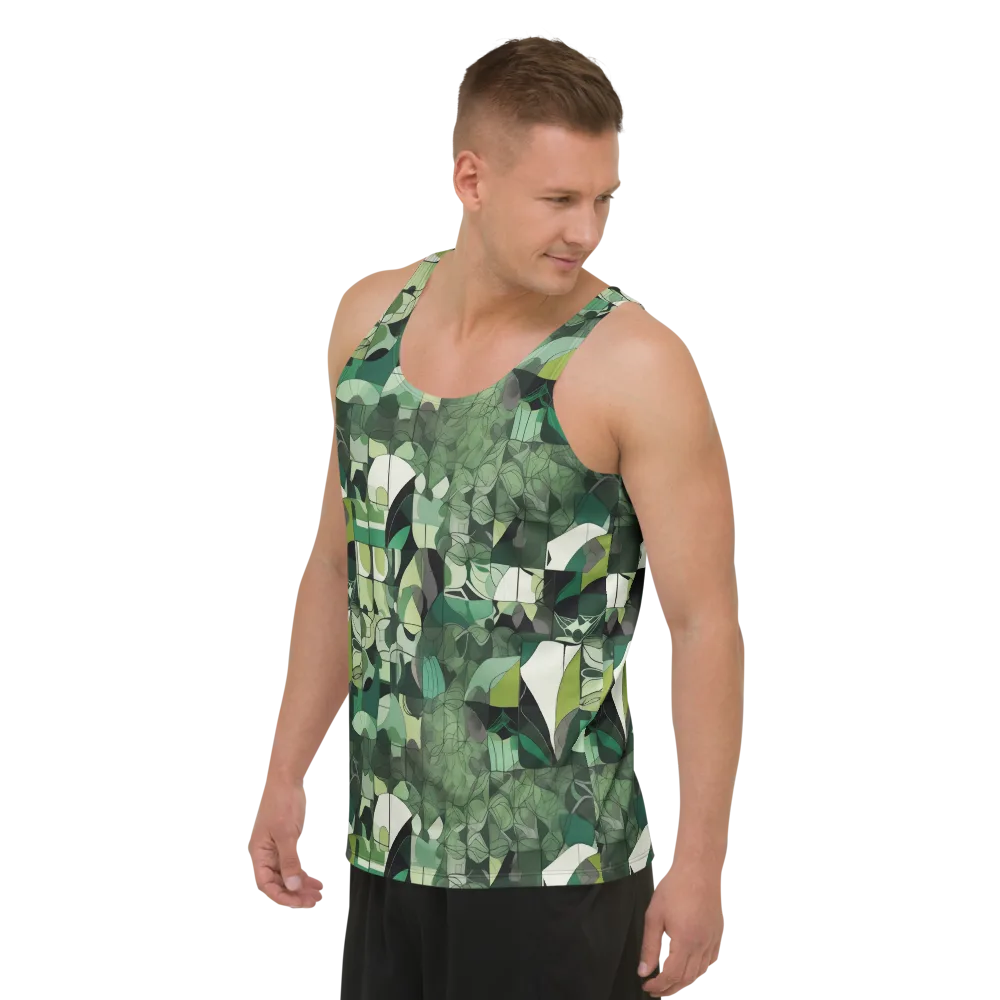 Greenhouse Geometry on Men's Tank Top — Left Front