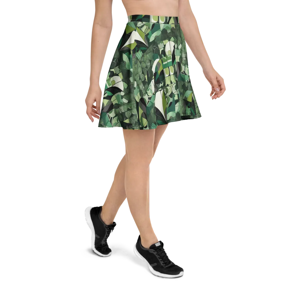 Greenhouse Geometry on Skater Skirt — Right
