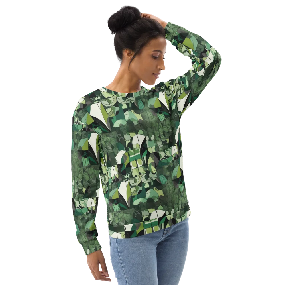 Greenhouse Geometry on Sweatshirt — Right Front