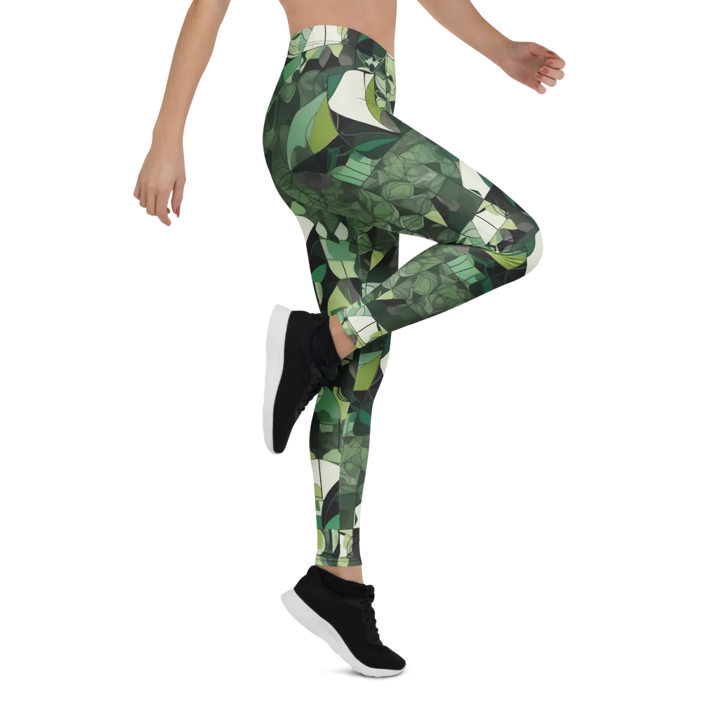 Greenhouse Geometry on Leggings — Right