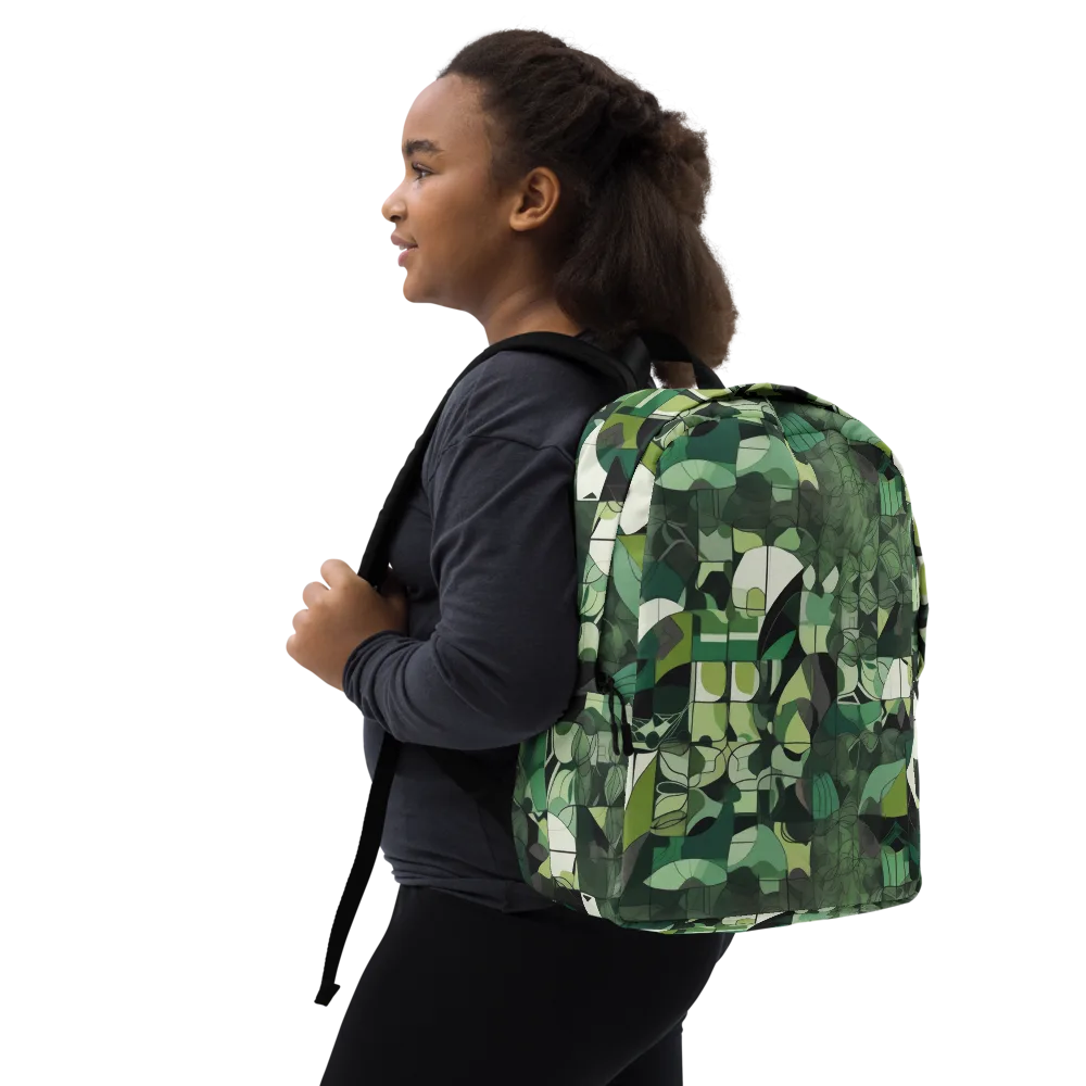 Greenhouse Geometry on Minimalist Backpack — Right Front