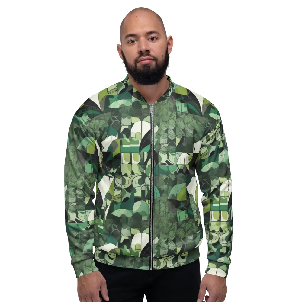 Greenhouse Geometry on Bomber Jacket — Front