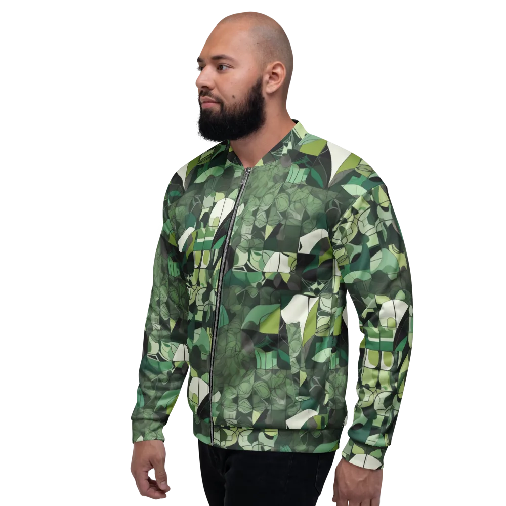 Greenhouse Geometry on Bomber Jacket — Left