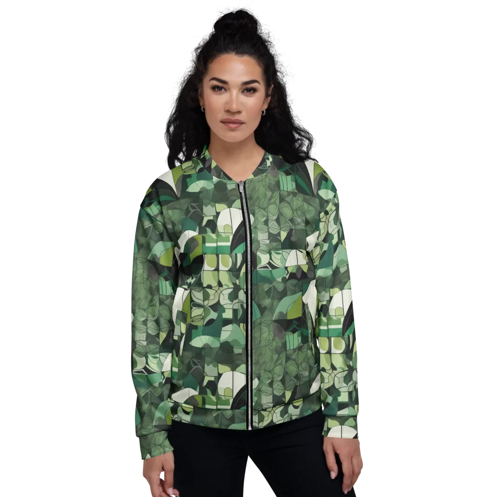Greenhouse Geometry on Bomber Jacket — Front
