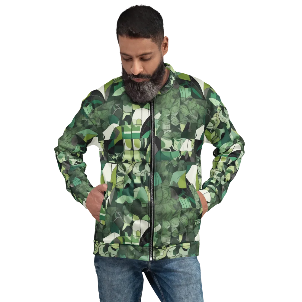 Greenhouse Geometry on Bomber Jacket — Front