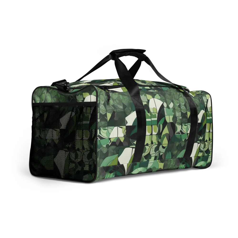 Greenhouse Geometry on Duffle Bag — Right Front