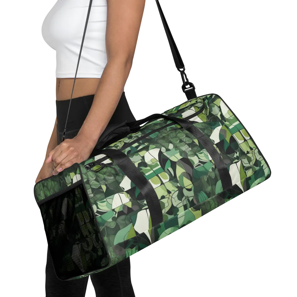 Greenhouse Geometry on Duffle Bag — Front