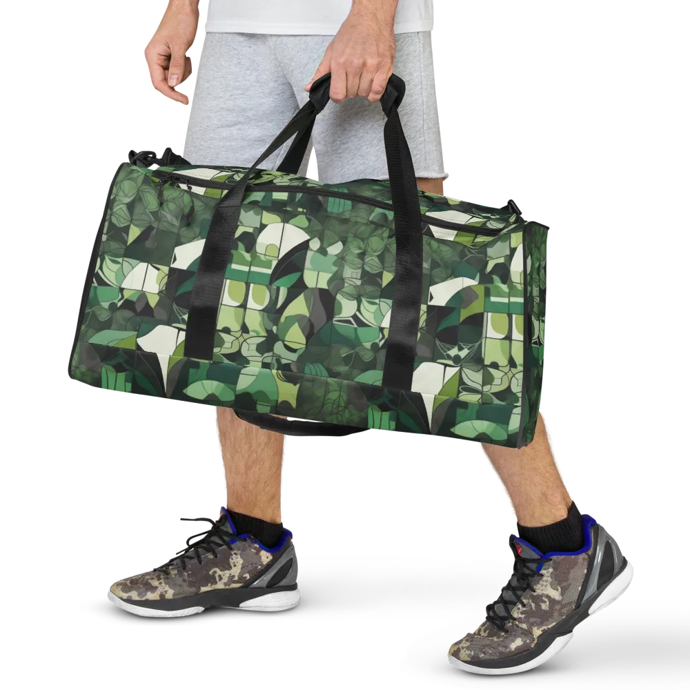 Greenhouse Geometry on Duffle Bag — Front