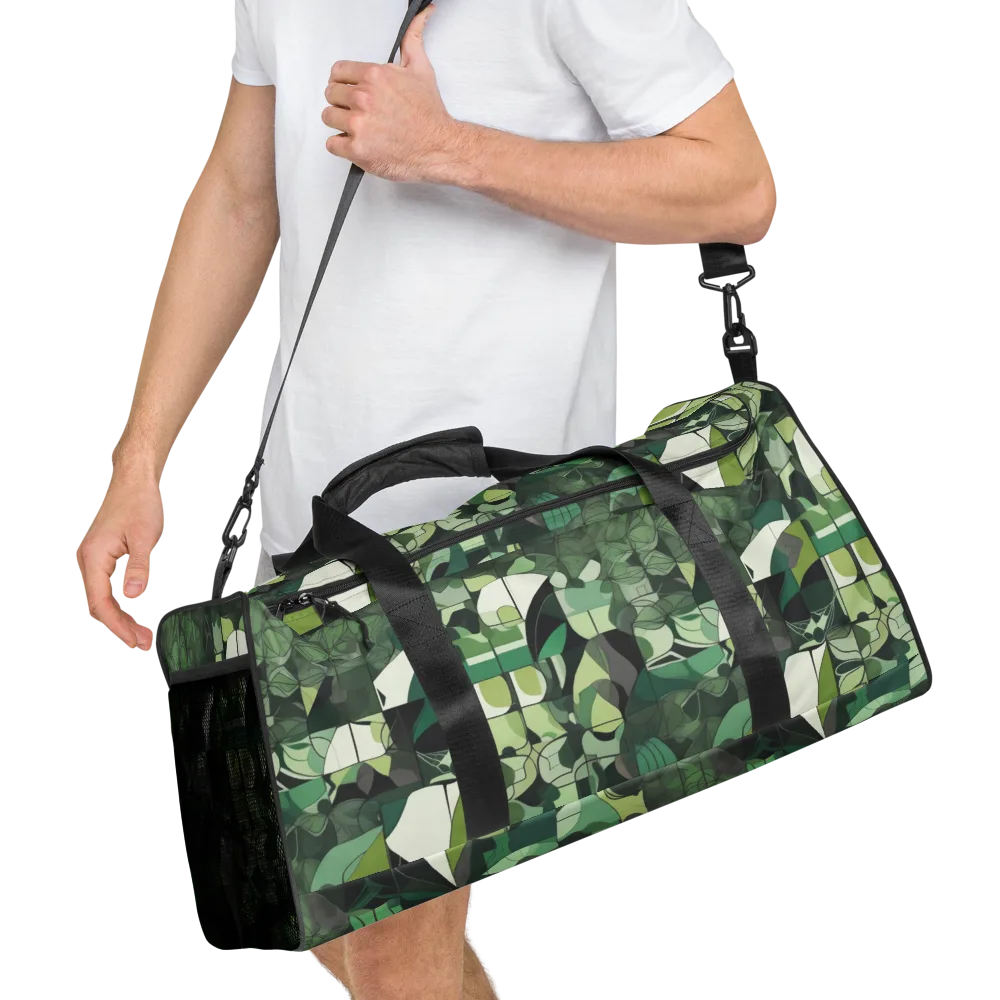 Greenhouse Geometry on Duffle Bag — Right Front