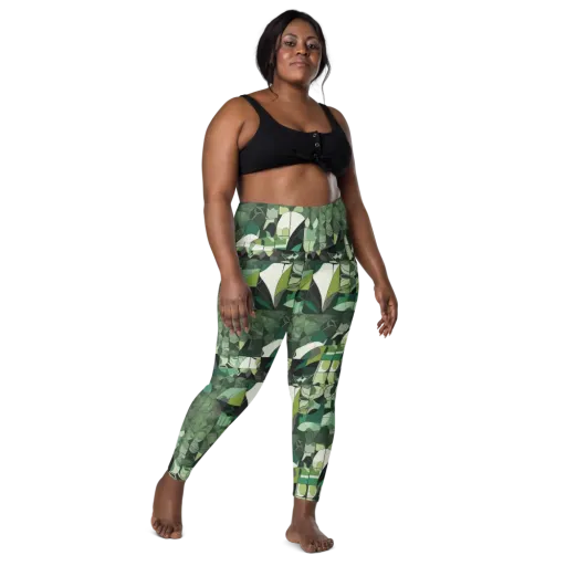 Greenhouse Geometry on a Leggings with Pockets