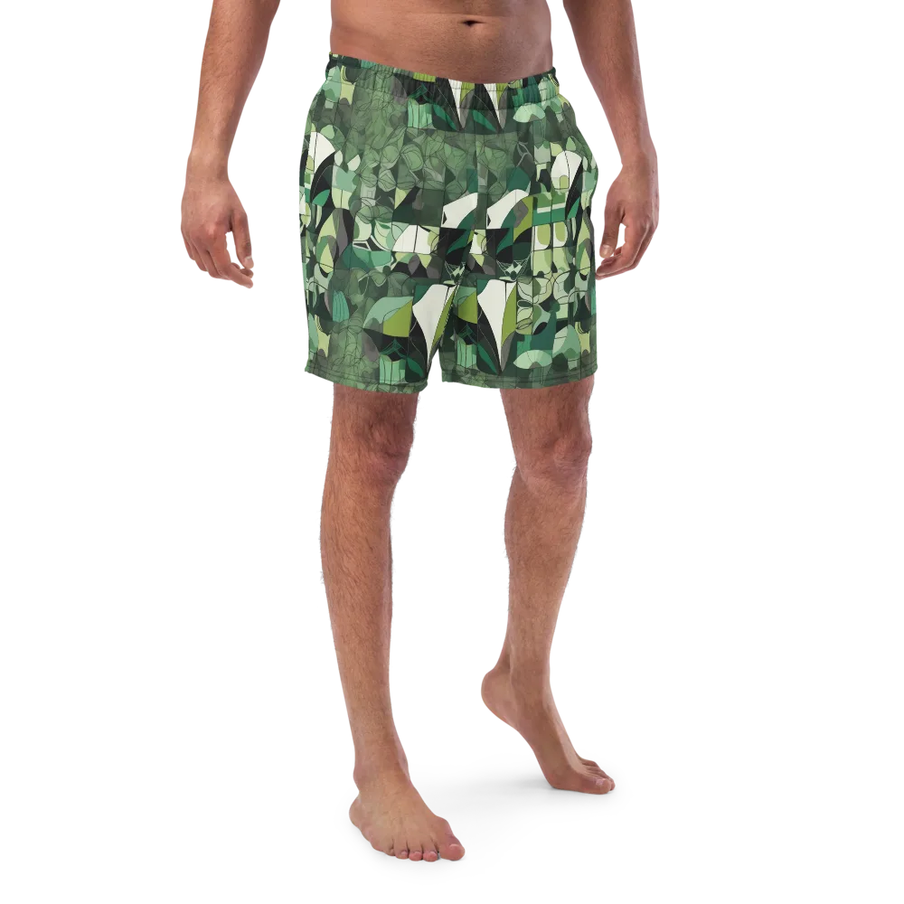 Greenhouse Geometry on Swim Trunks — Front