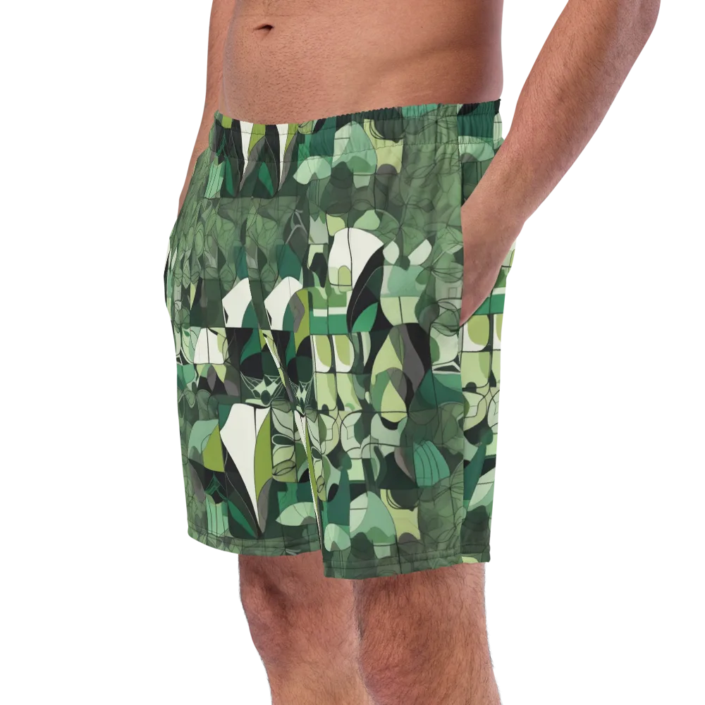 Greenhouse Geometry on Swim Trunks — Left Front