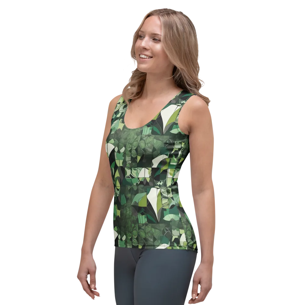 Greenhouse Geometry on Women's Tank Top — Left Front