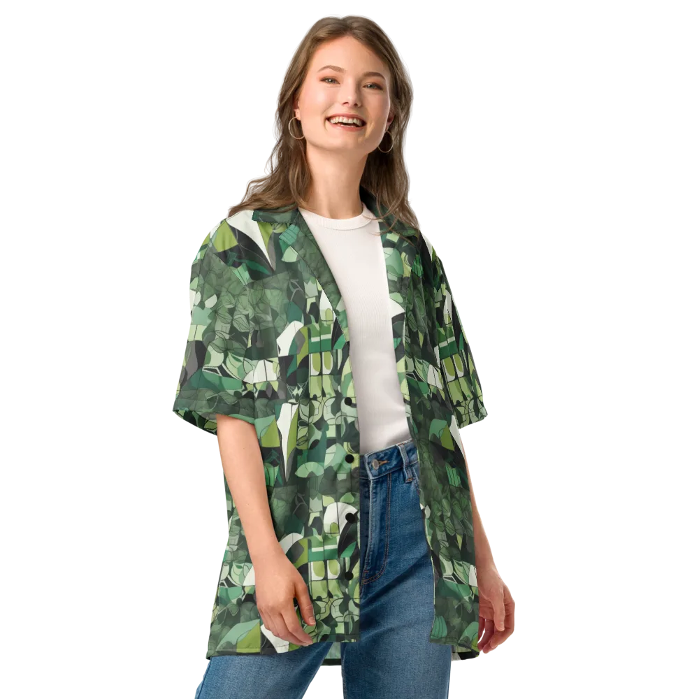 Greenhouse Geometry on Button Shirt — Front