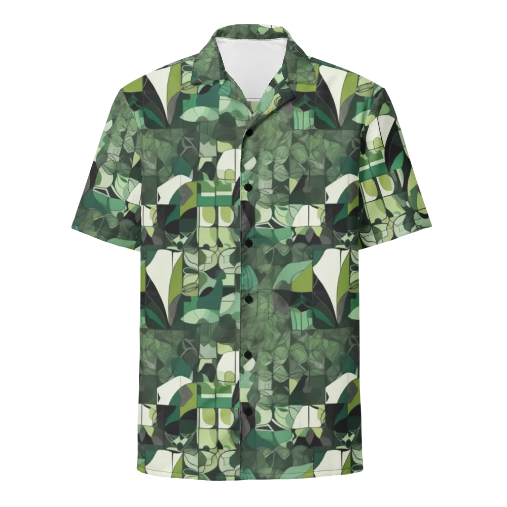 Greenhouse Geometry on Button Shirt — Front