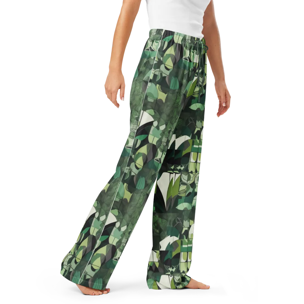 Greenhouse Geometry on Women's Pajama Pants — Right Front