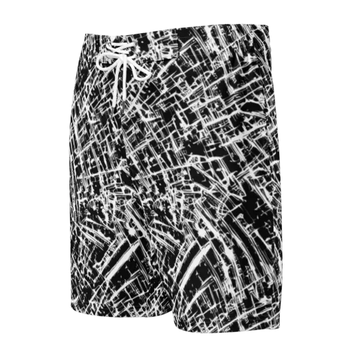 Blackline Riot on a Men's Board Shorts