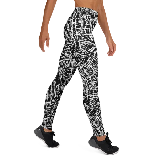 Blackline Riot on a Yoga Leggings