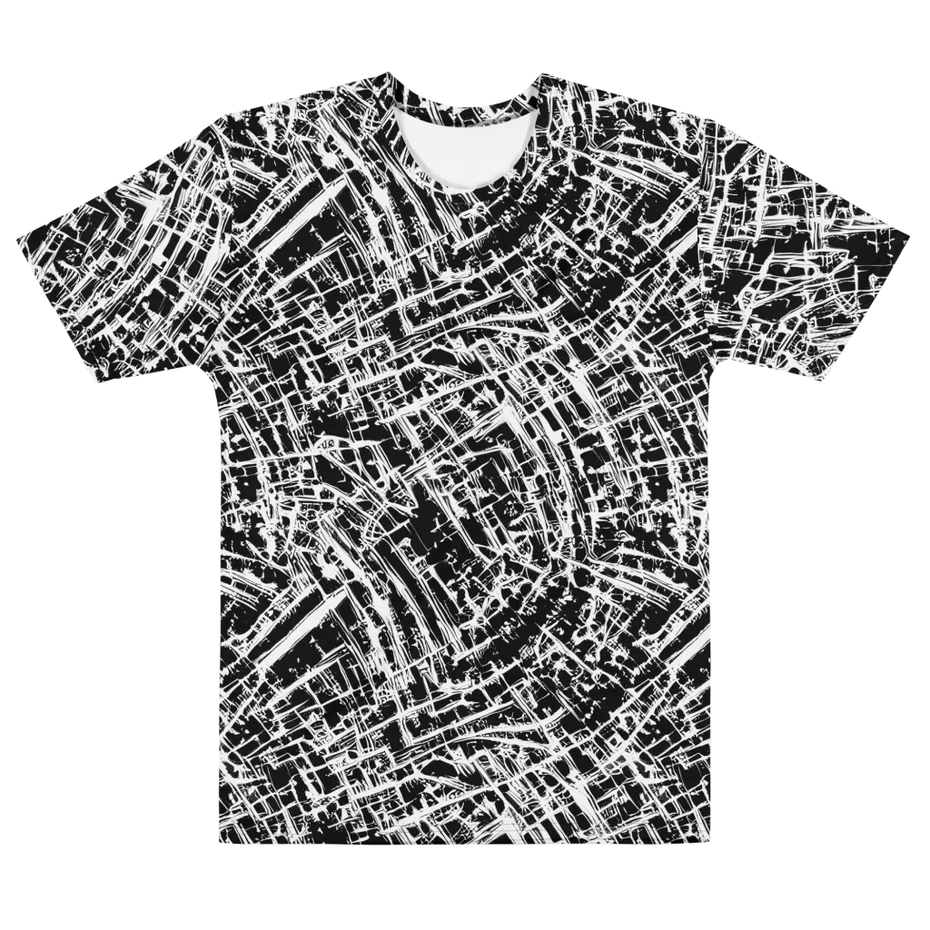 Blackline Riot on Men's Cotton Crew Neck T-Shirt — Front