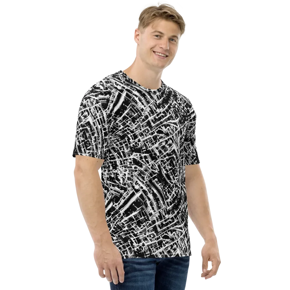 Blackline Riot on Men's Crew Neck T-Shirt — Right