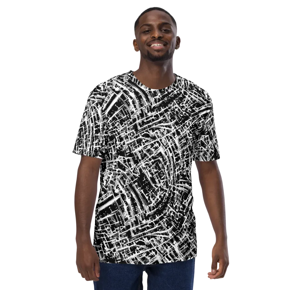 Blackline Riot on Men's Crew Neck T-Shirt — Front