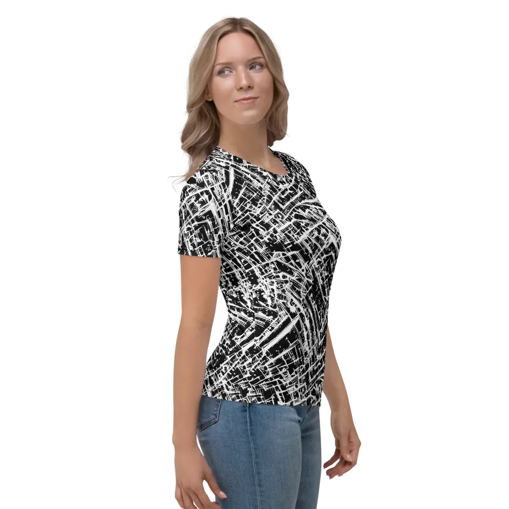 Blackline Riot on Women's Crew Neck T-Shirt — Right