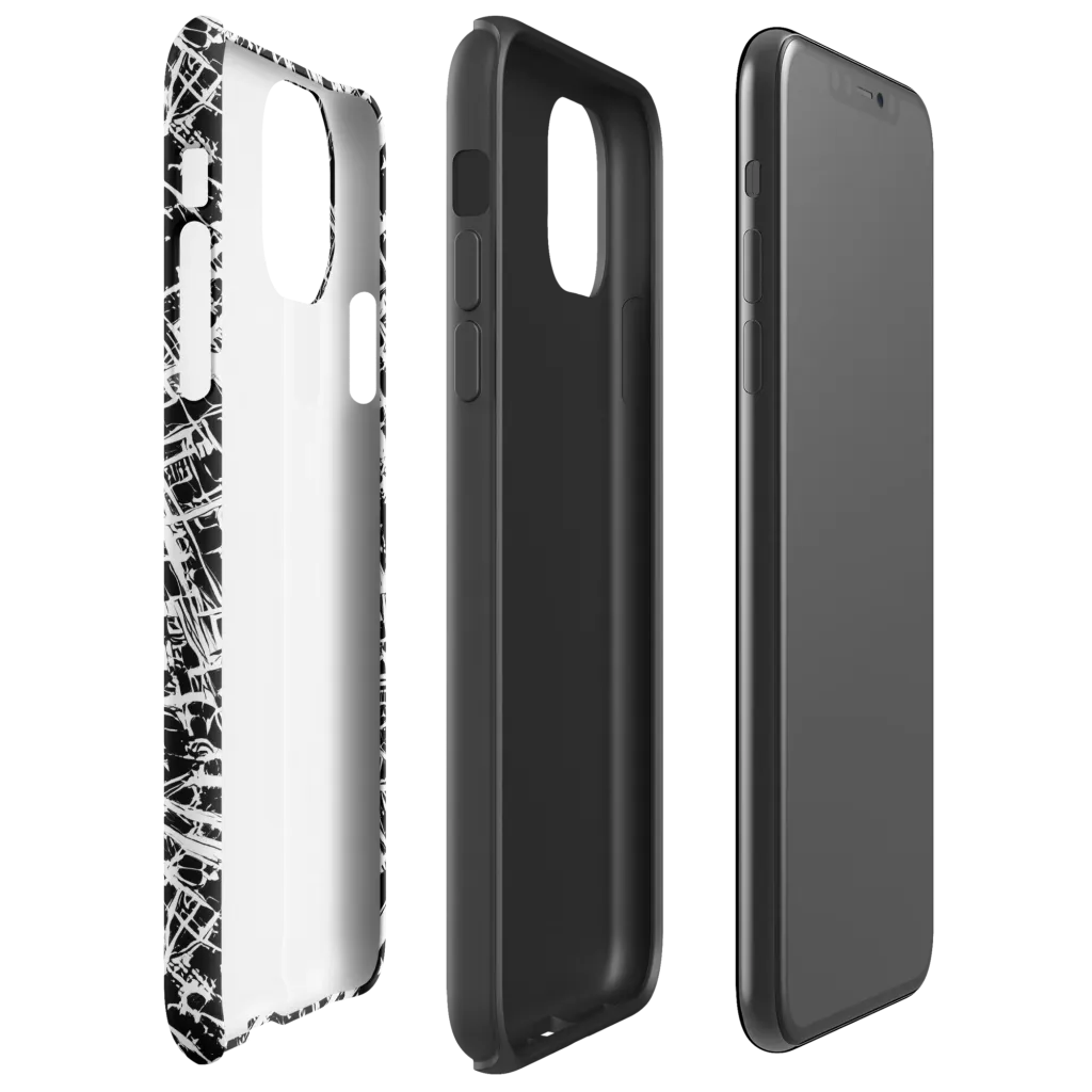 Blackline Riot on Tough Case for iPhone® — Right