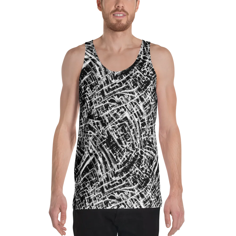 Blackline Riot on Men's Tank Top — Front