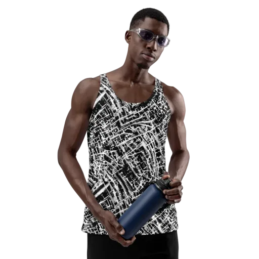 Blackline Riot on a Men's Tank Top