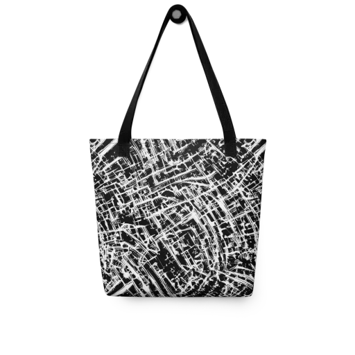 Blackline Riot on a Tote Bag