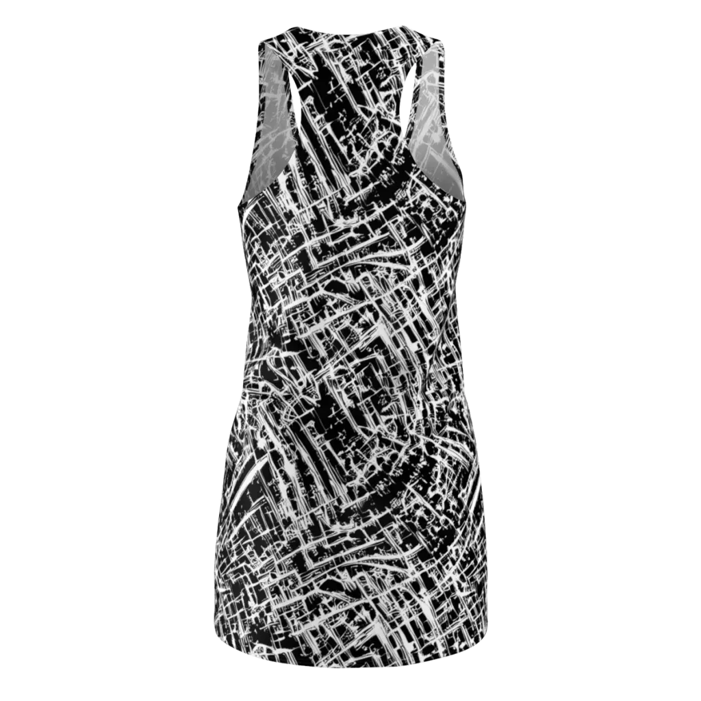 Blackline Riot on Racerback Dress — Back