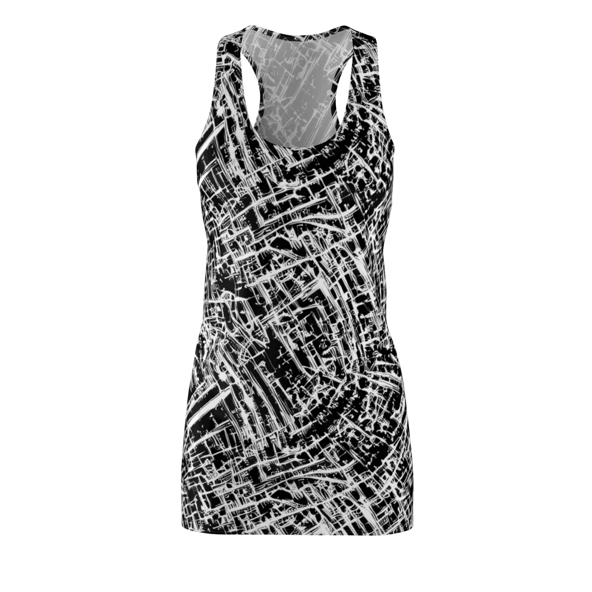 Blackline Riot on Racerback Dress — Front