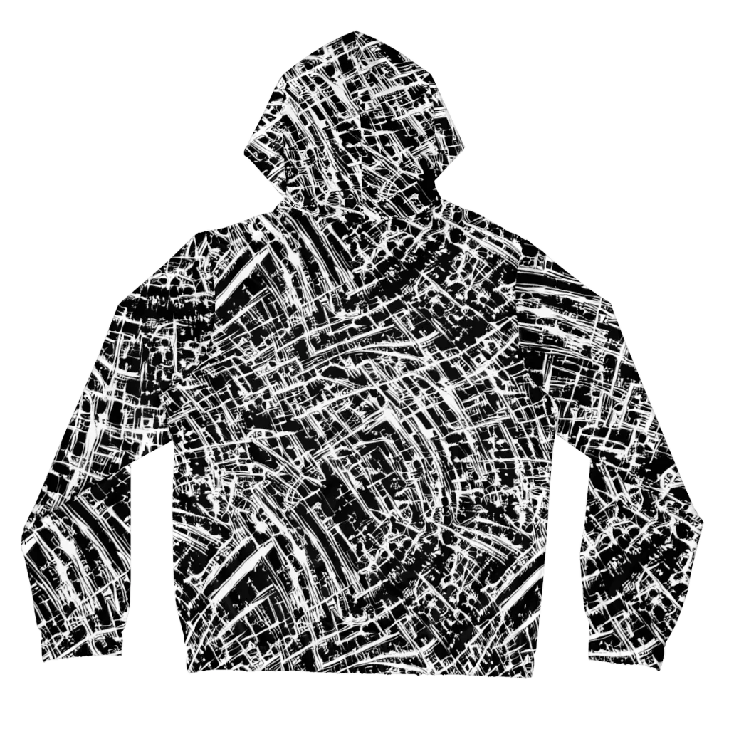 Blackline Riot on Women's Full-Zip Hoodie — Back