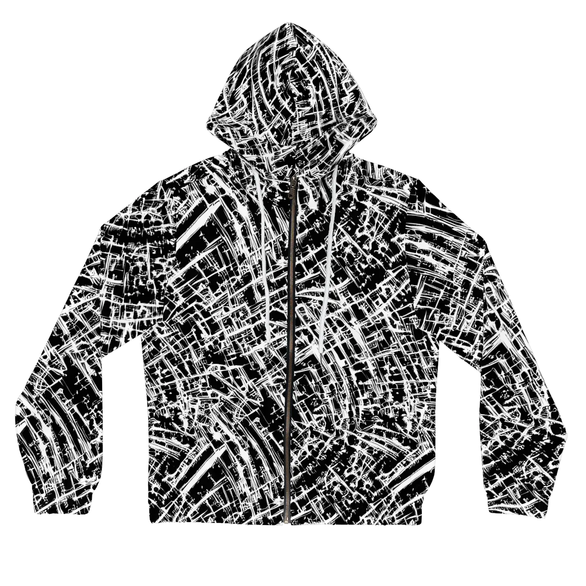 Blackline Riot on Women's Full-Zip Hoodie — Front
