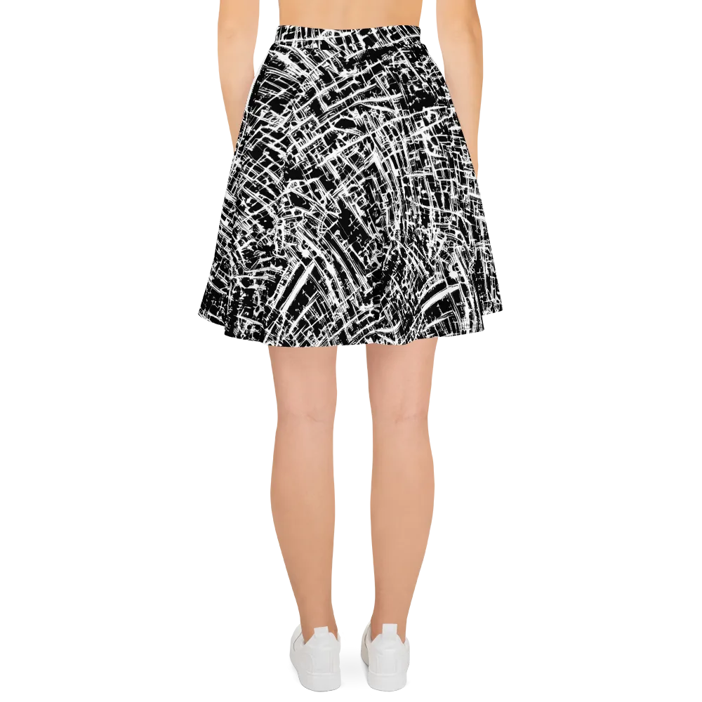 Blackline Riot on Skater Skirt — Back