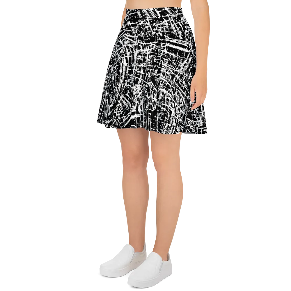 Blackline Riot on Skater Skirt — Left