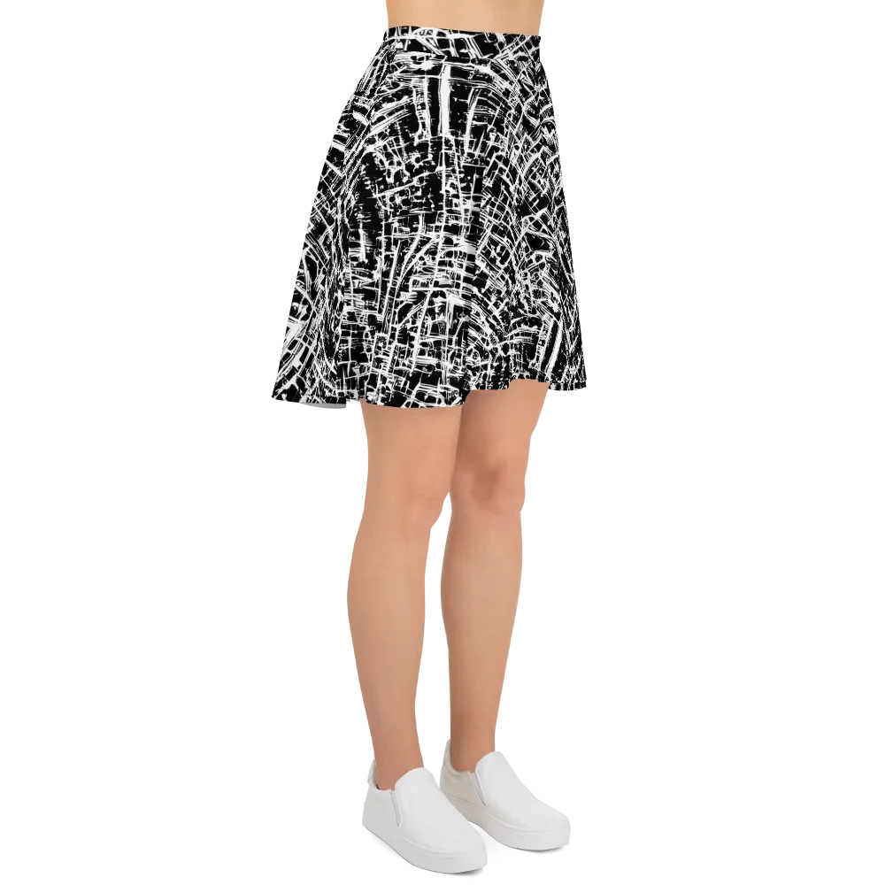 Blackline Riot on Skater Skirt — Right