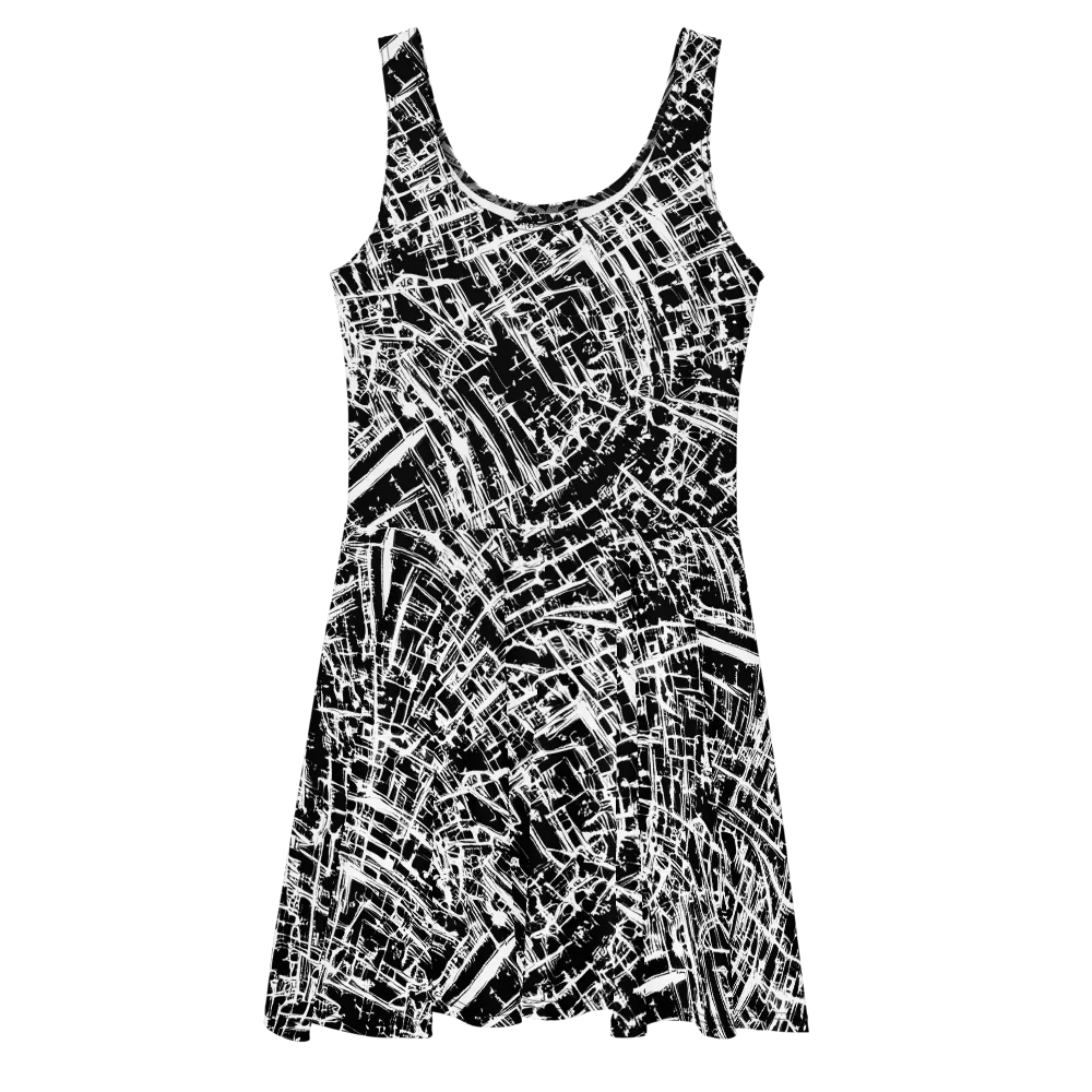 Blackline Riot on Skater Dress — Front