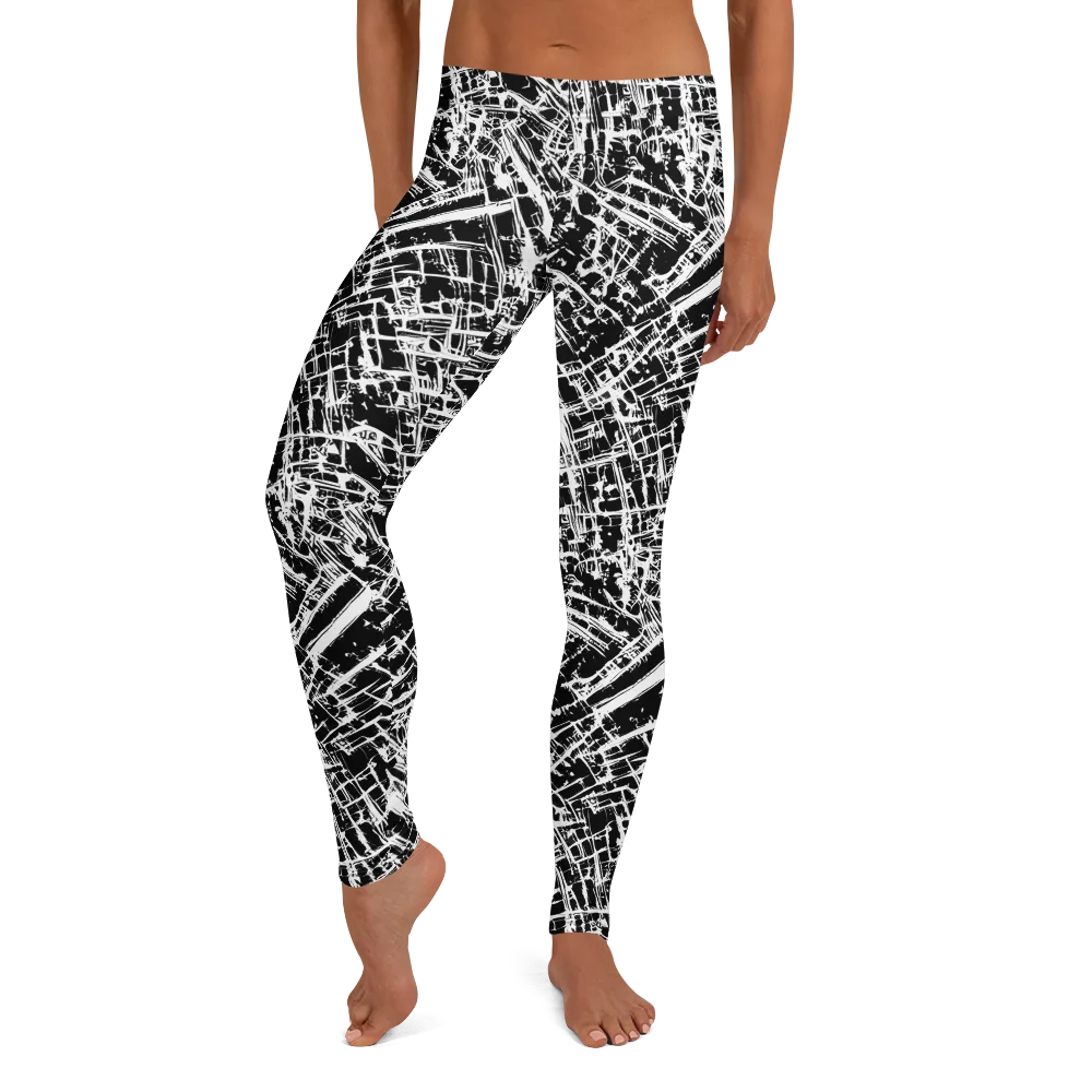 Blackline Riot on Leggings — Front