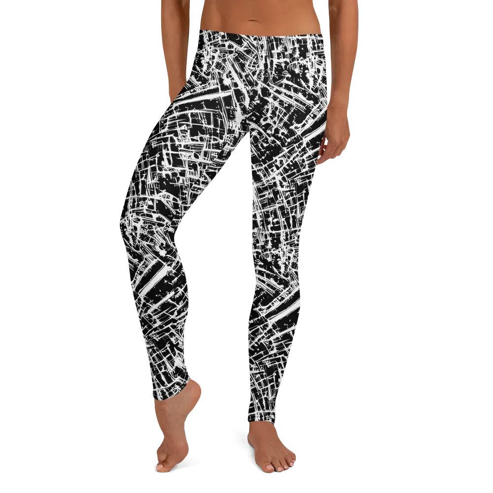 Blackline Riot on Leggings — Front