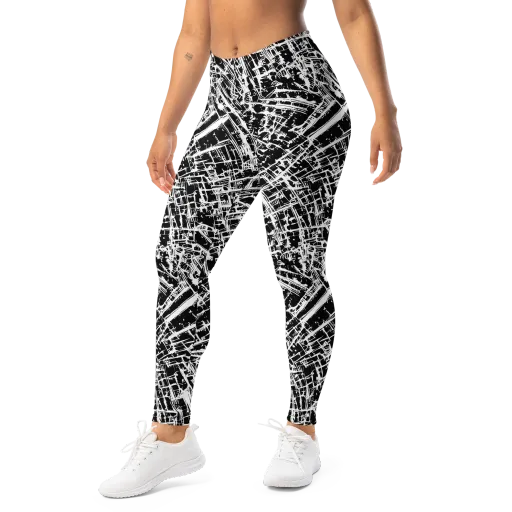 Blackline Riot on a Leggings
