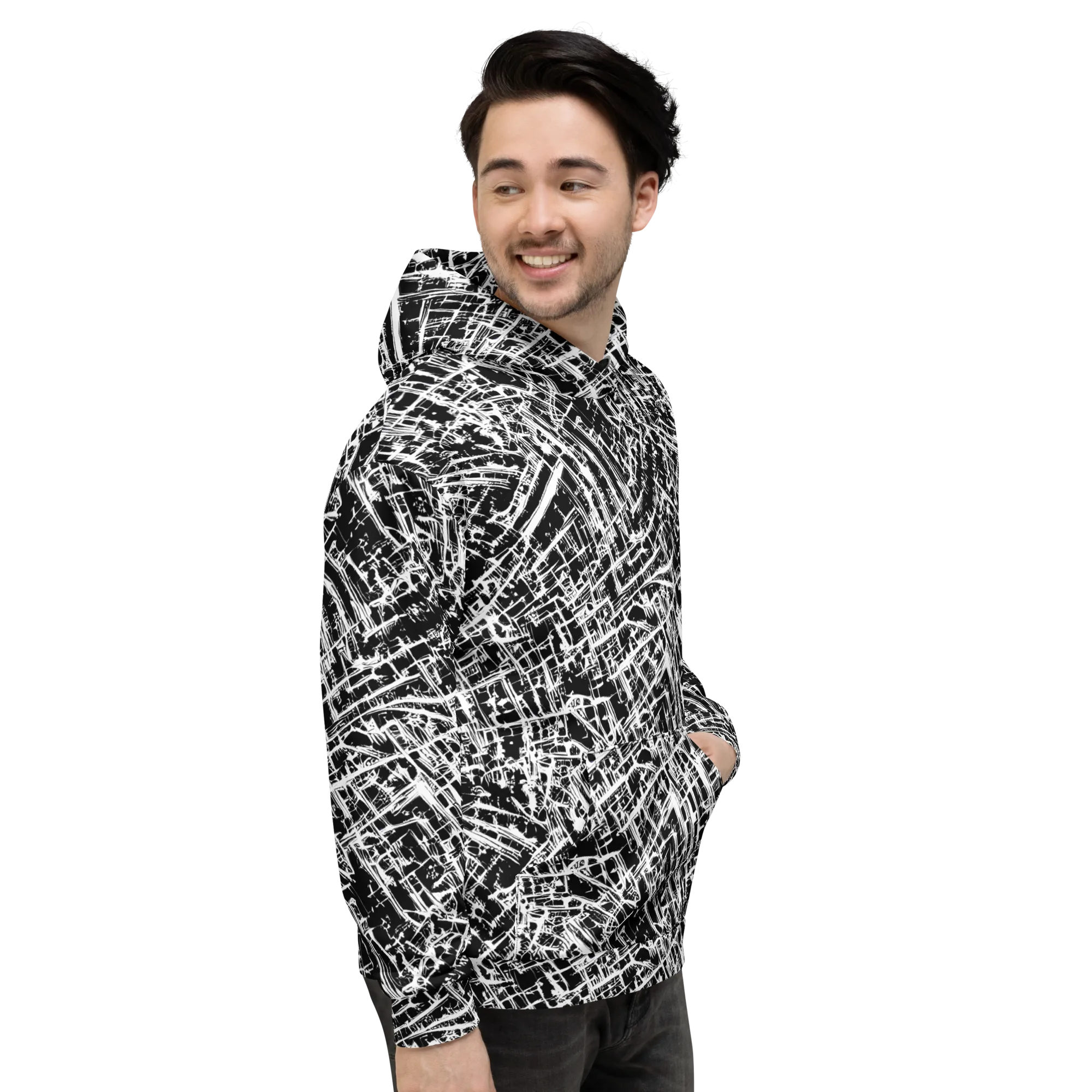 Blackline Riot on Hoodie — Right
