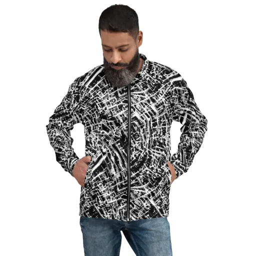 Blackline Riot on a Bomber Jacket