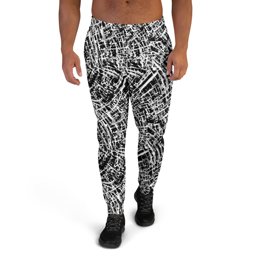 Blackline Riot on Men's Joggers — Front