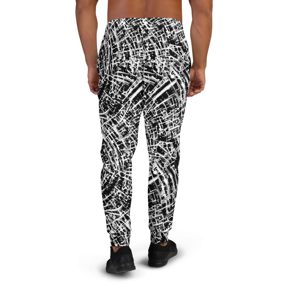Blackline Riot on Men's Joggers — Back