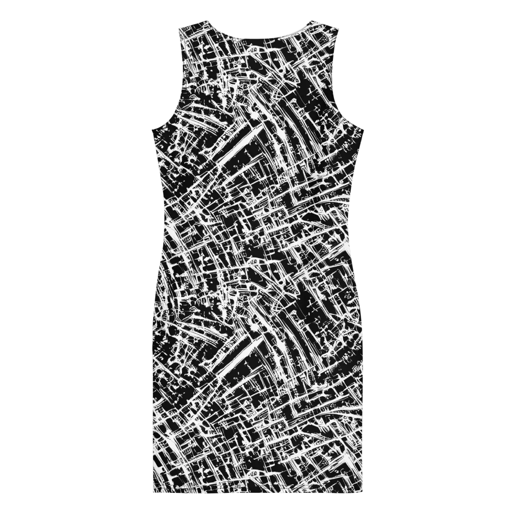 Blackline Riot on Bodycon Dress — Back